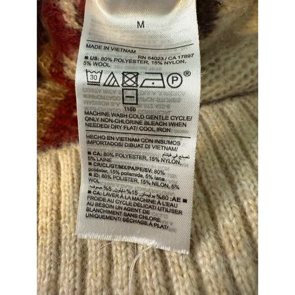 Old Navy Shaker Stitch Soft Wool Blend Pullover Sweater - Women's Size M - Picture 5 of 8